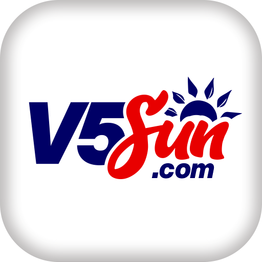 Imagem promocional da v5sun mostrando a plataforma e suas vantagens